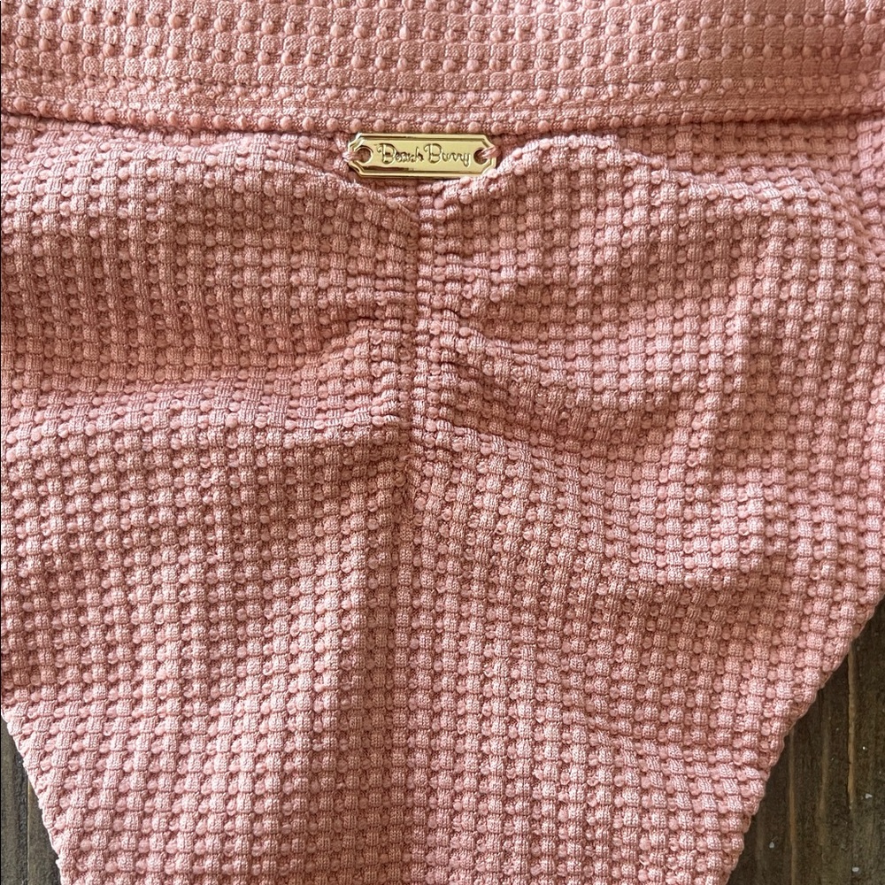 Beach Bunny Blush Textured Bikini Bottom - Picture 4 of 4